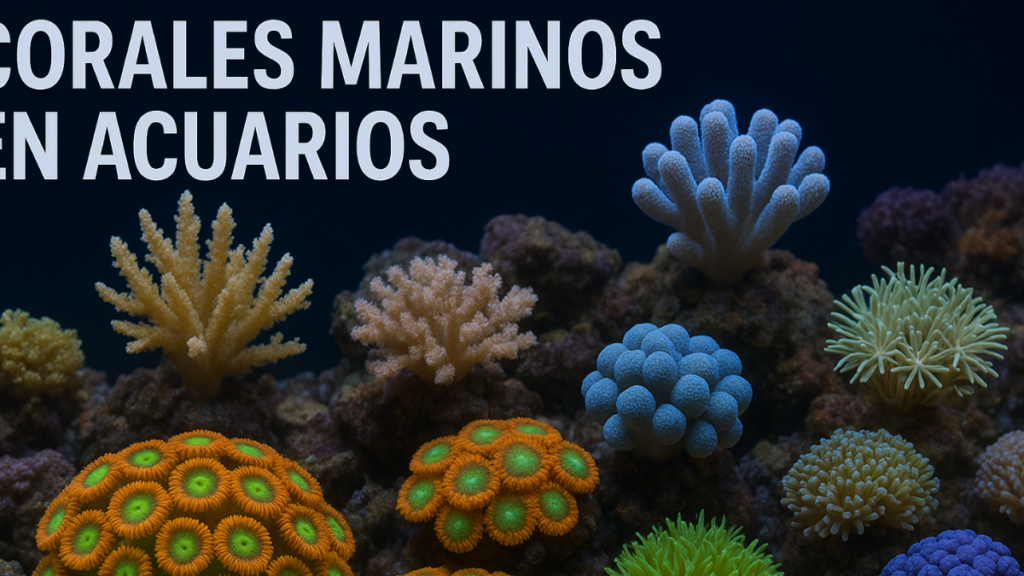 foto de varios corales marinos